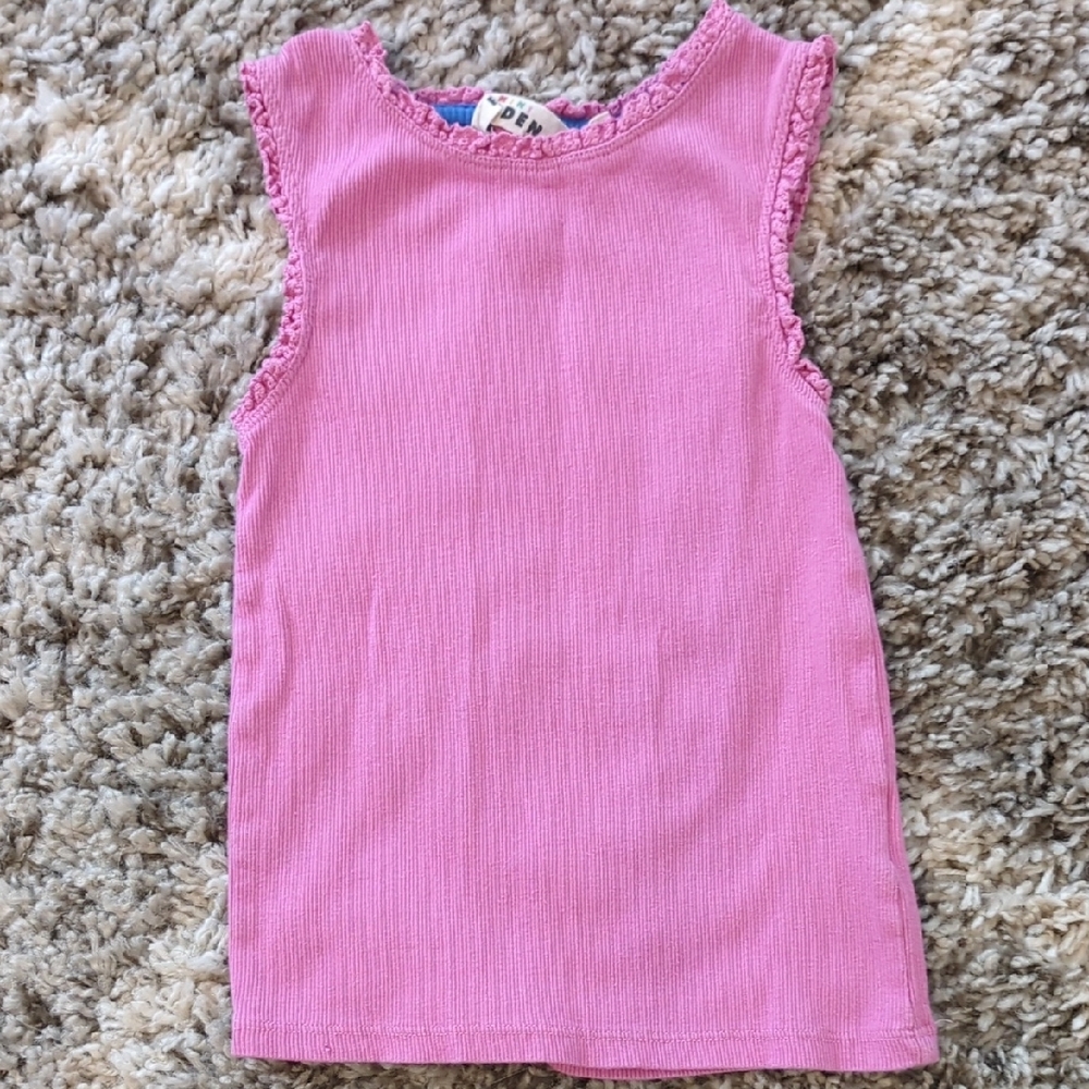 Pink Sleeveless Kids Top